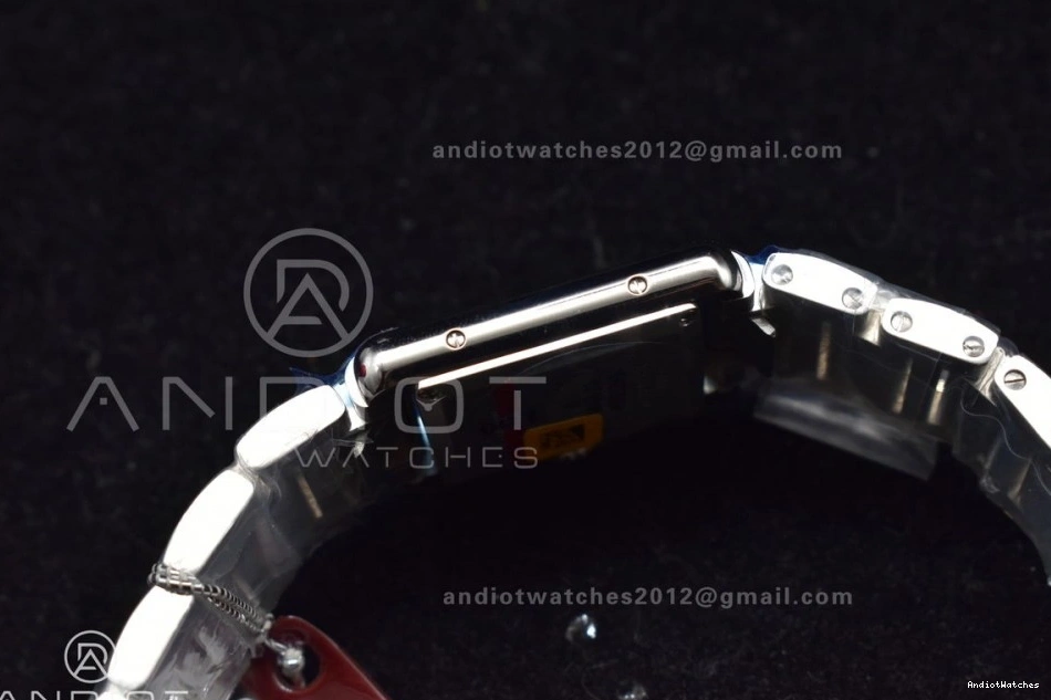 20.3mm ZipUp Ronda K11F On Bezel Bracelet Dial White Diamond Quartz With 1190 SS Tank SS Solo 1001